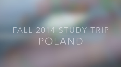 JFRC Fall 2014 Study Trip: Poland